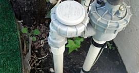 a valve assembled by our specialists on a sprinkler installation in Alexandria, VA